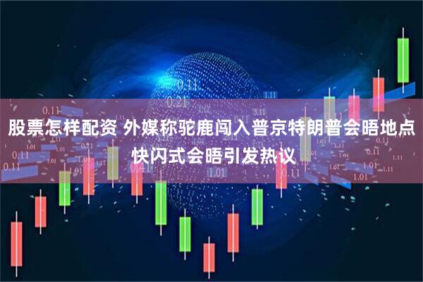 股票怎样配资 外媒称驼鹿闯入普京特朗普会晤地点 快闪式会晤引发热议